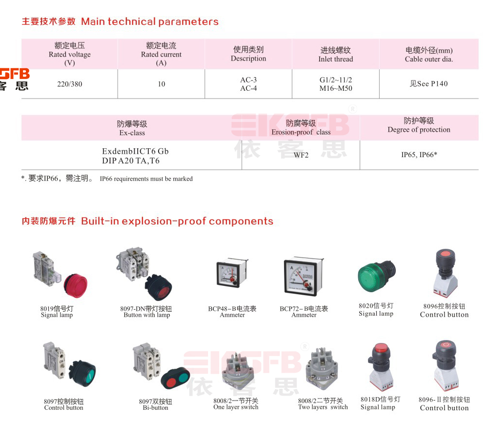 BZA8050-S系列防爆防腐主令控制器（操作柱）