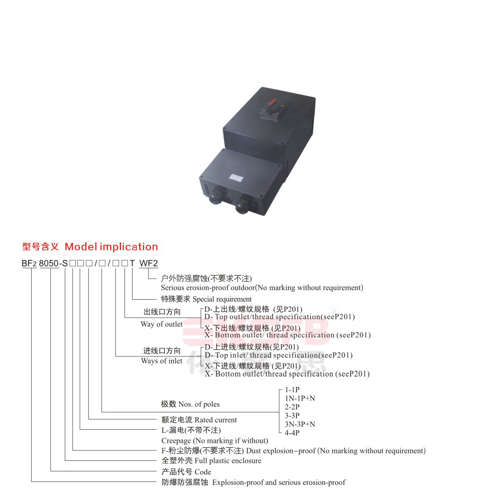 BF28050-S系列防爆防腐斷路器