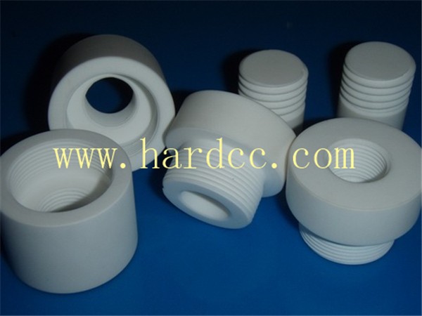machinable ceramic threaded step sleeve