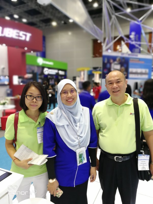 AIN-With the customer in  IFSEC 2017 Malaysia