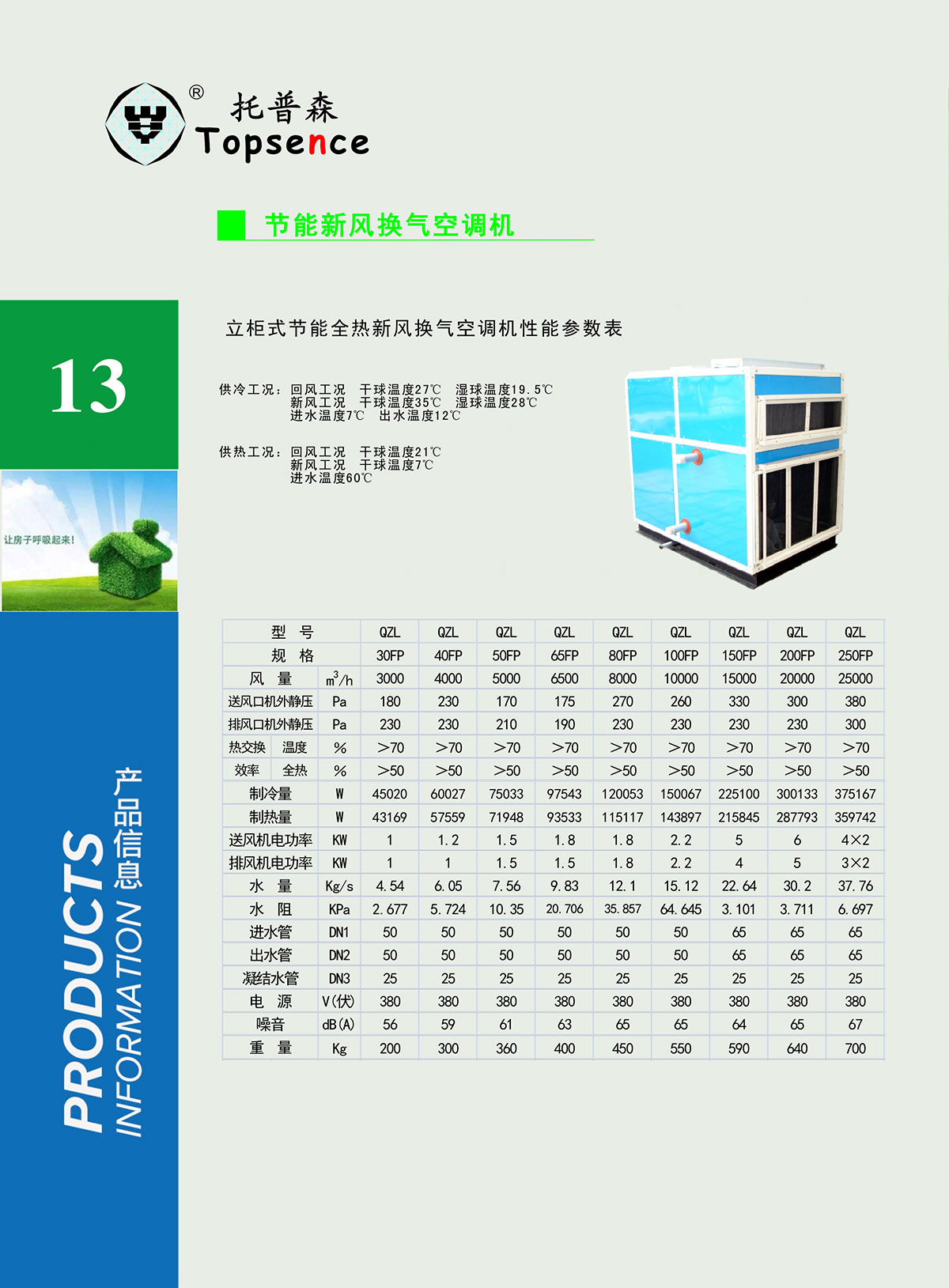 节能新风换气空调机