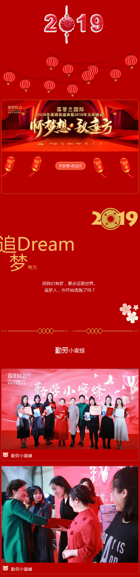 【追梦有力】怀梦想•致远方-葆蒂兰国际2018年度颁奖盛典暨2019年元宵晚会