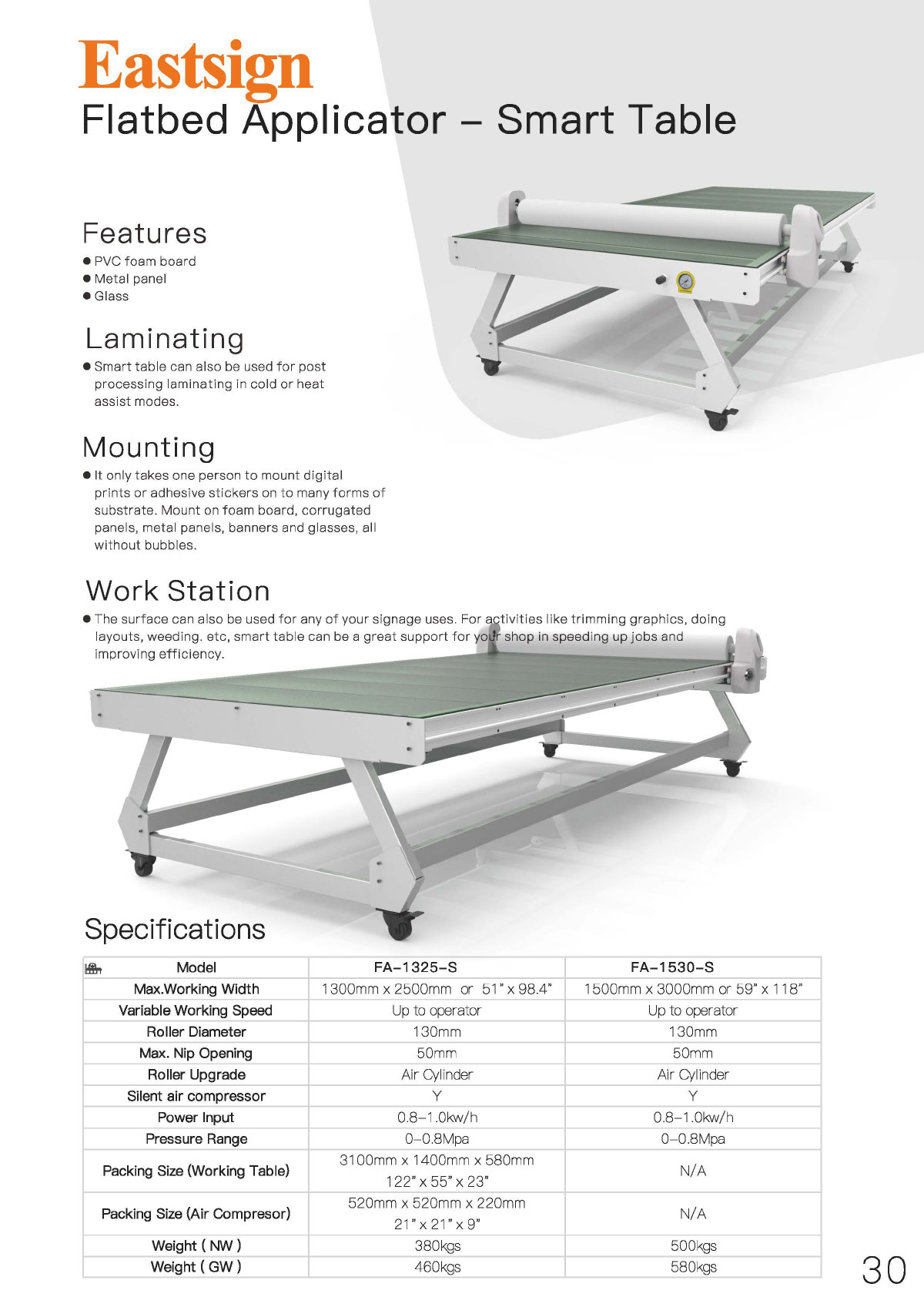 Flatbed Applicator -Smart Table