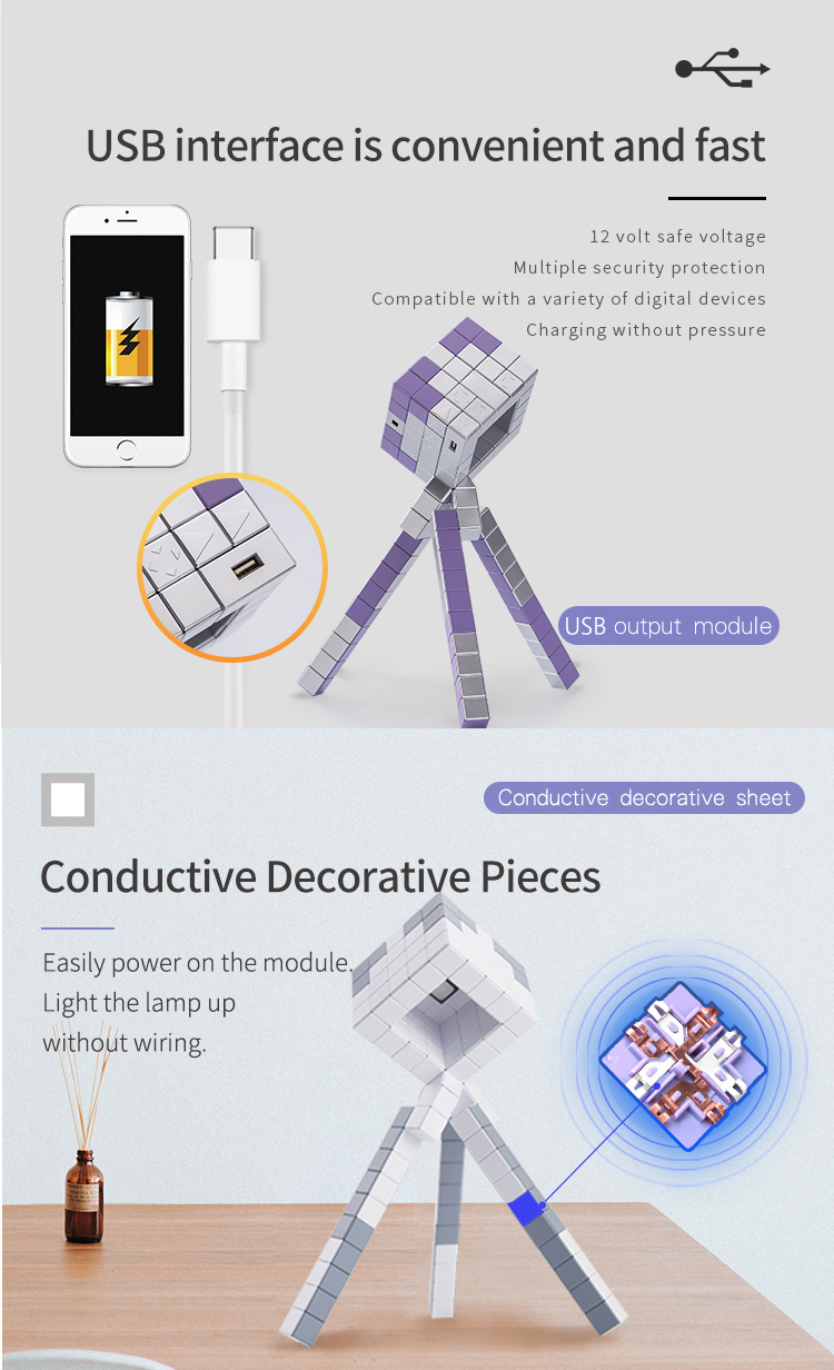 Square Brain Table Lamp