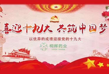 桐晖药业集团全体员工恭祝十九大顺利召开