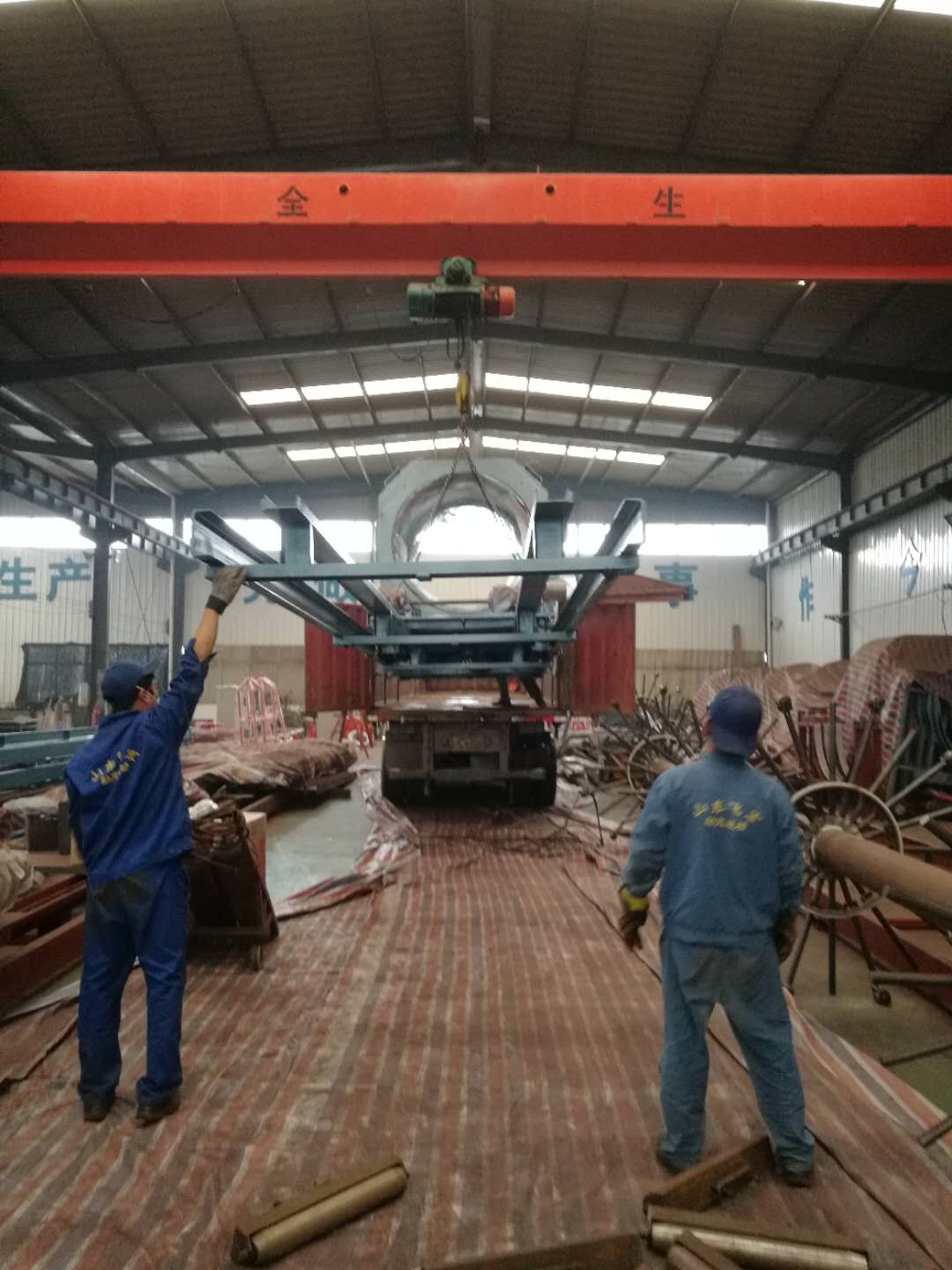 FH1500数控钢筋笼滚焊机成功出厂并顺利抵达湖北省襄阳市《原创》