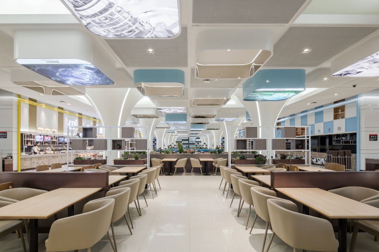上海OPPO员工餐厅 - 办公空间设计 - 武汉金枫荣誉室内环境设计有限公司