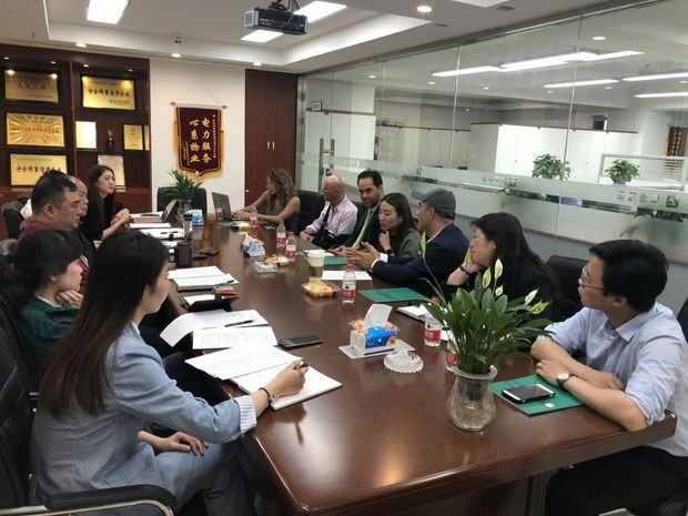 美中介机构来我司研讨