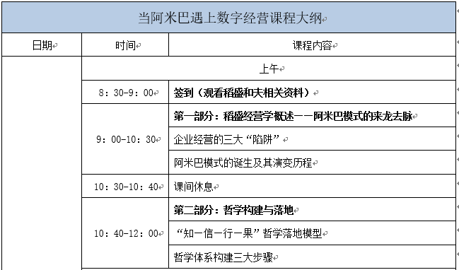 【公益讲堂】当“数字经营”遇上“阿米巴”