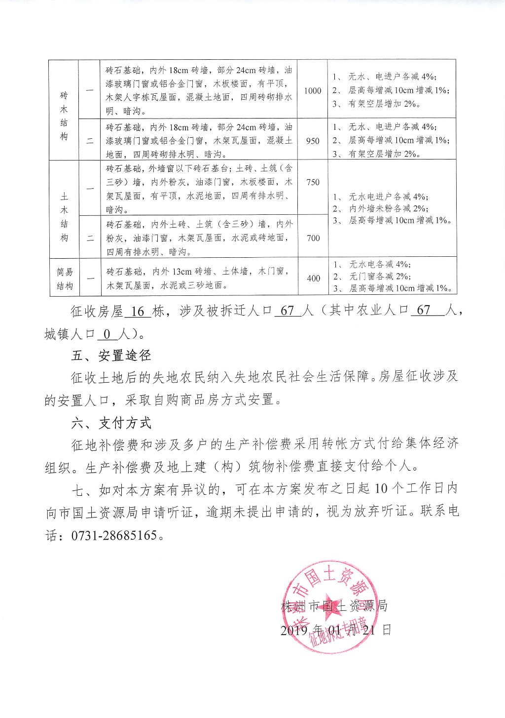 湖南：征地拆迁补偿安置方案征求意见公告--井龙社区储备地块