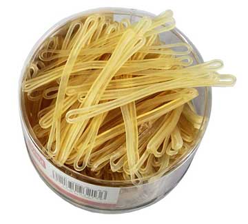 得力(Deli) 3213 优质橡皮筋/乳胶圈（筒装） 100克