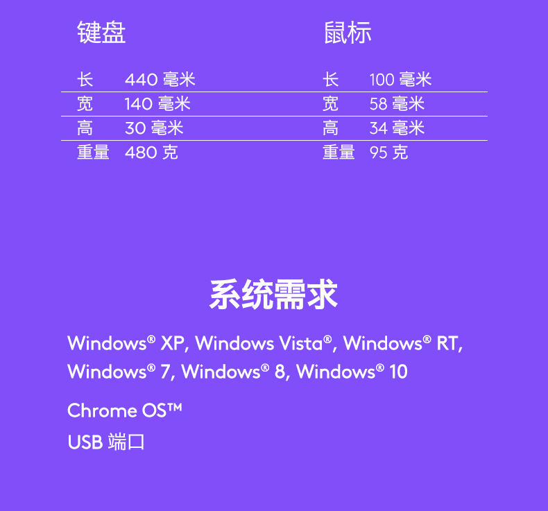 罗技MK270无线套件