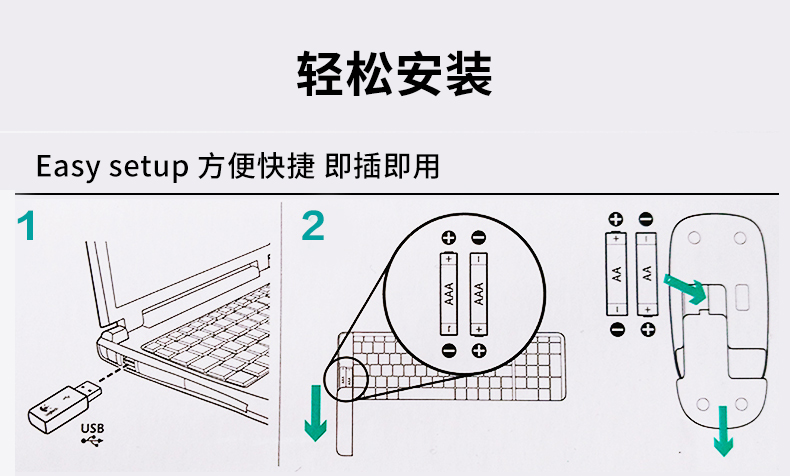 罗技MK220无线套件