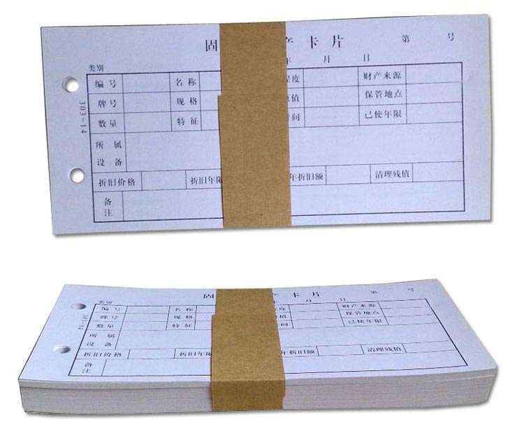 成文厚 303-14 固定资产登记卡 171*86mm 100张/包