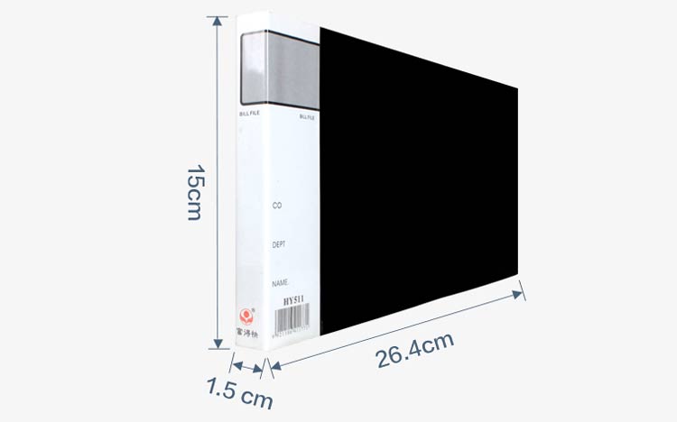 富得快（fudek）HY511 优质发票夹 A5 黑色