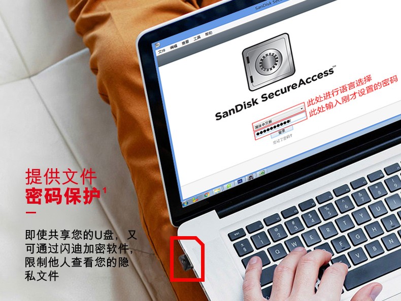 闪迪（SanDisk）CZ33 U盘  USB2.0 酷豆 黑色 车载优选