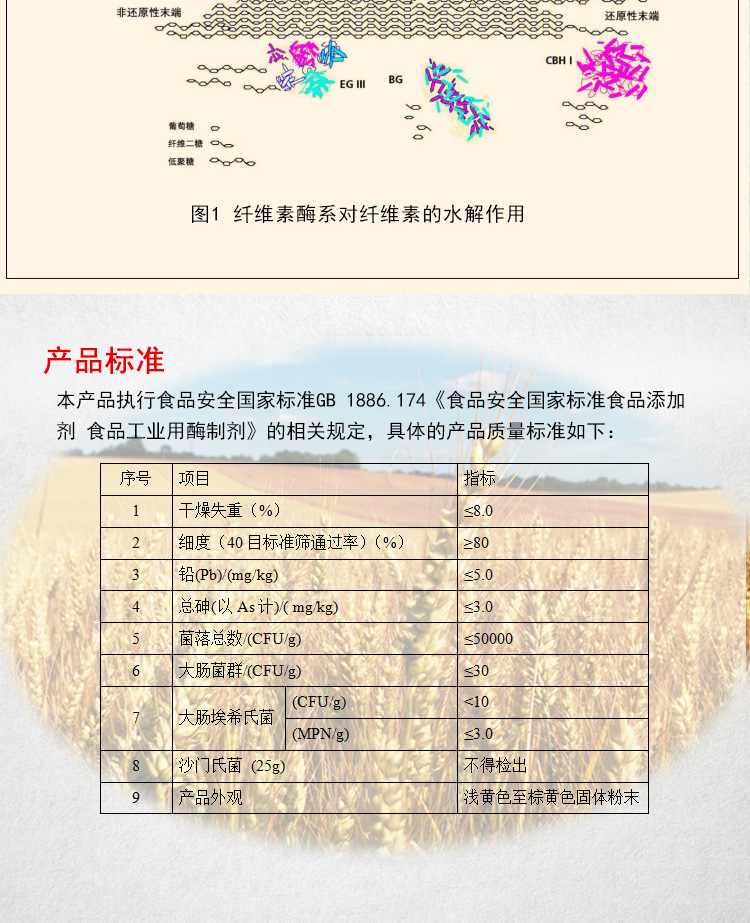 夏盛固体食品级纤维素酶1.1万酶活(破解植物细胞壁/降解纤维素)FDG-2225