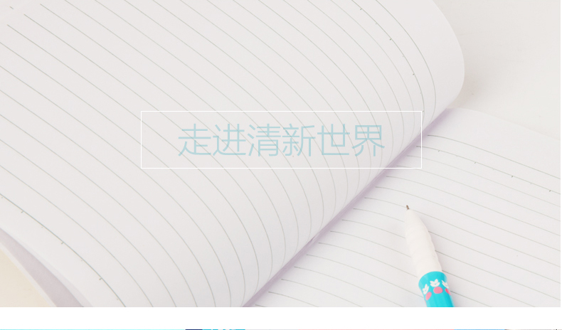 得力（deli）7653 无线装订本 A5 60页 10本装 混色
