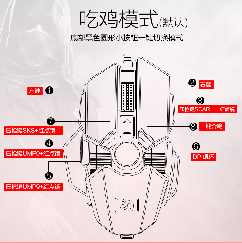 新盟M338 曼巴蛇3代电竞鼠标