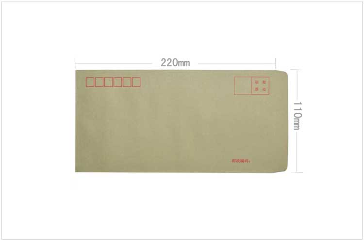 信达  6号牛皮信封 邮局标准信封230*120mm 约100个/包