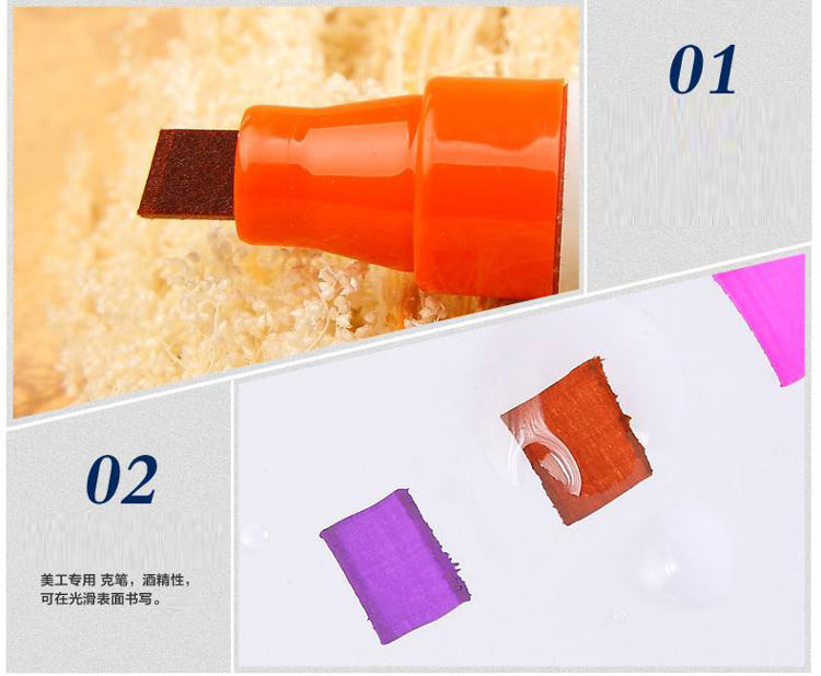 宝克（BAOKE）MK820-12 POP唛克笔 海报广告画笔 彩色马克笔 12mm 蓝色