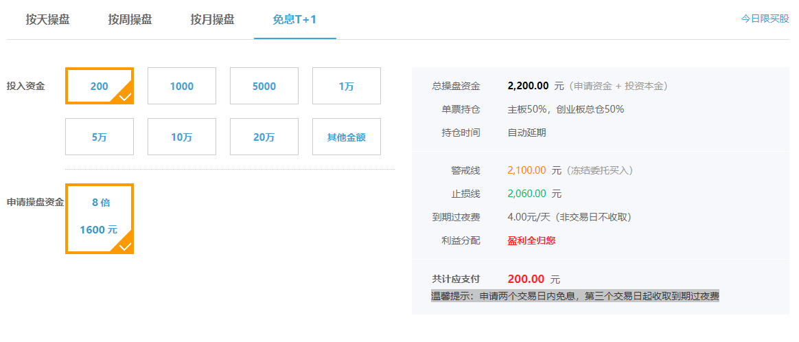 免息T+1 免息T+1