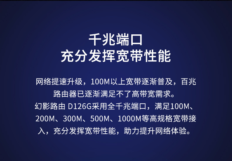 水星D126G 六天线千兆端口双频1200M路由