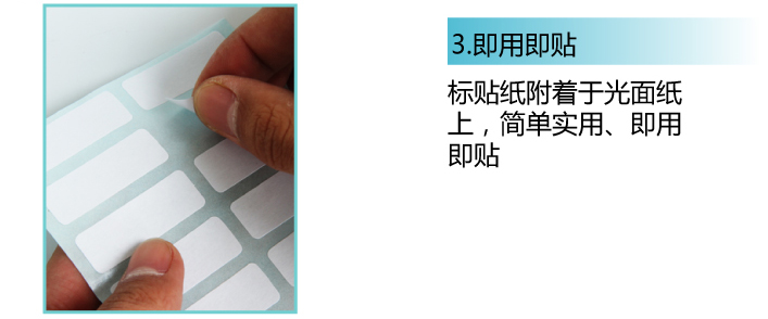 得力（deli）7180 自粘性标贴 13×38mm×14枚 12张/本