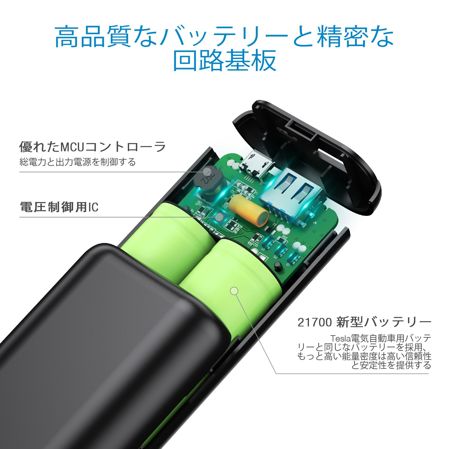 Poweradd mah モバイルバッテリー Energycell 最小最軽量 携帯充電器