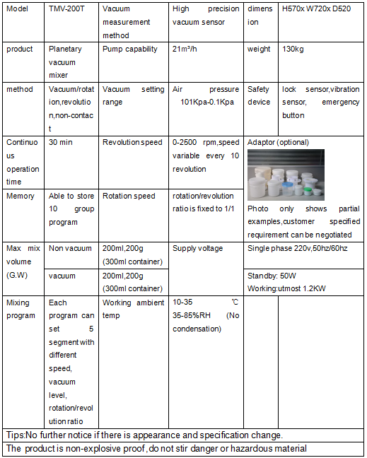 SMIDA TMV-200T vacuum deaeration mixer