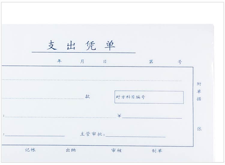 成文厚 丙式-75 支出凭单 28K（210*120mm） 50页 5本/包