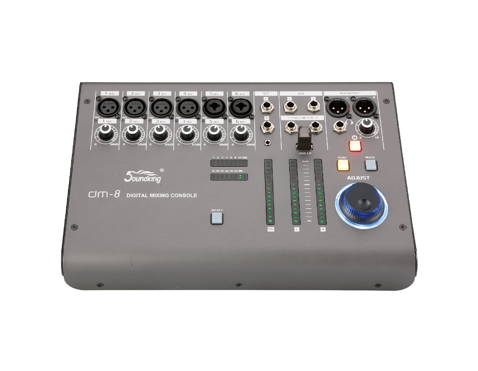 超緊湊型數字調音臺  DM4/DM8/DM16
