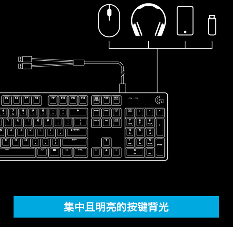 罗技G413机械键盘