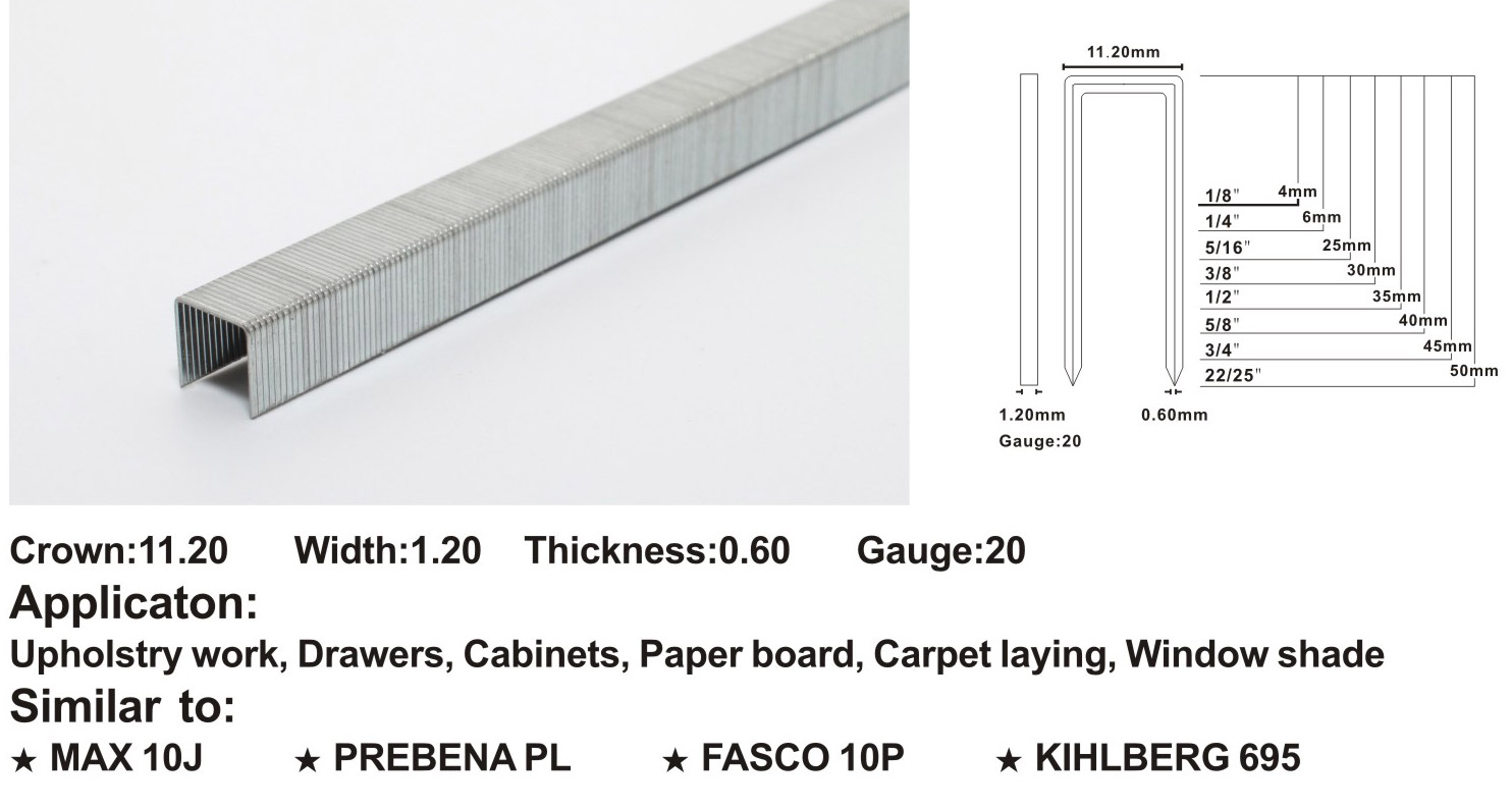 Fine Wire Staples 1022J