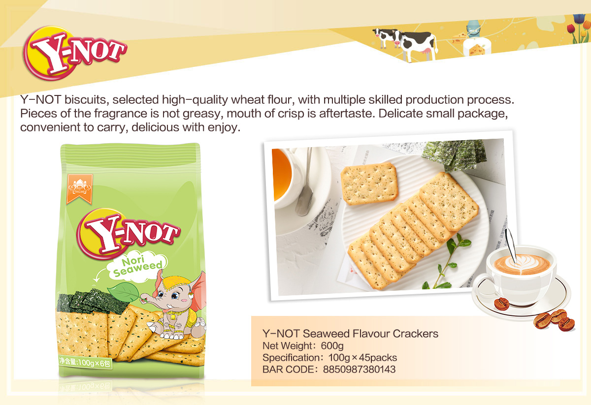 Y-NOT Nori Seaweed Flovour Crackers