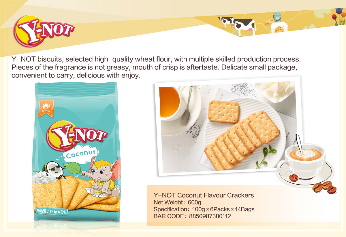 Y-NOT Coconut Flovour Crackers