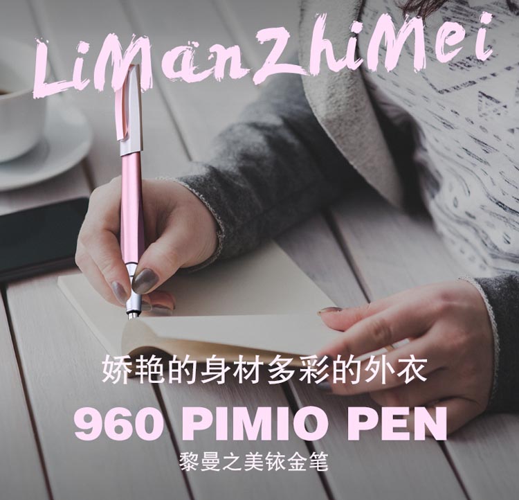 毕加索（pimio）960黎曼之美系列 钢笔 0.5mm 磨砂黑