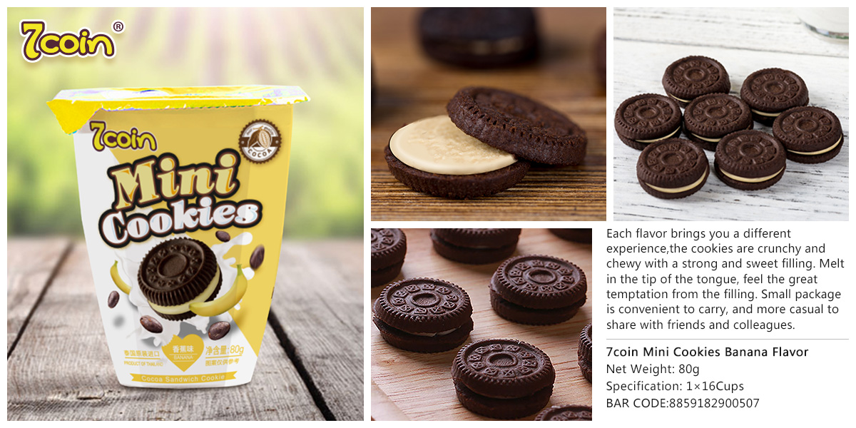 7coin Mini Cookies Banana Flovour
