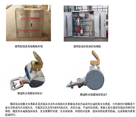 隧道泡沫喷雾阀组