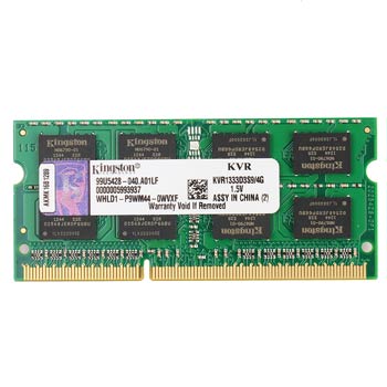 金士顿（Kingston）DDR3 1333Mhz 笔记本内存条 4GB