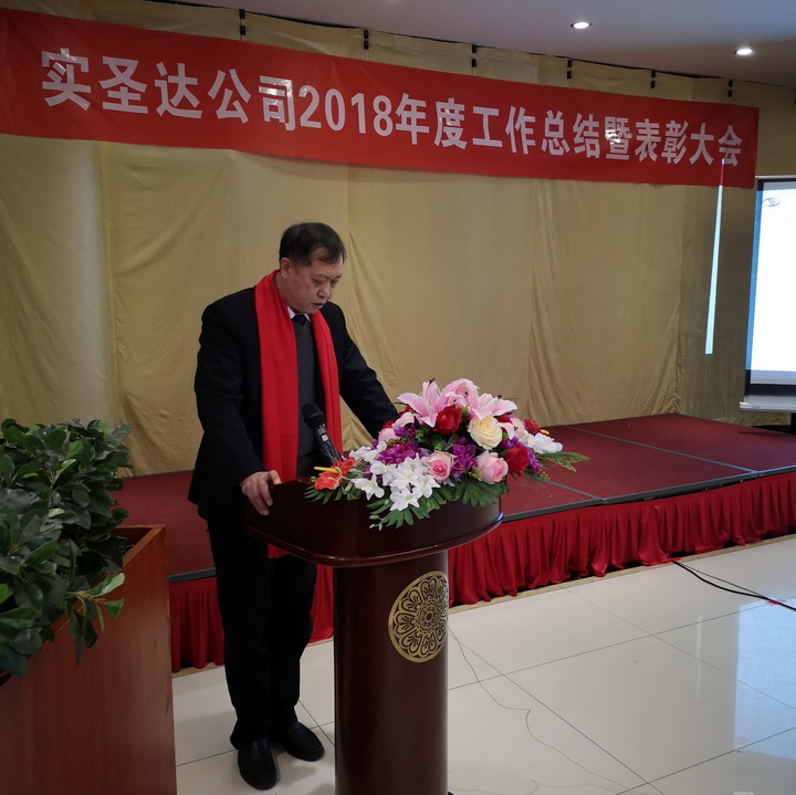 迎接挑战•共筑未来——2018年度实圣达公司总结暨表彰大会 迎接挑战•共筑未来——2018年度实圣达公司总结暨表彰大会