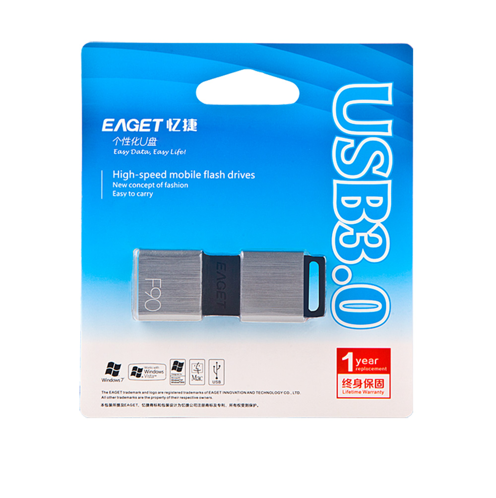 Eaget F90 Usb 3 0 High Speed Capless Usb Flash Drive Shock Resistant Thumb Drive Pc Usb Flash Disks Eaget Innovation Technology Co Ltd