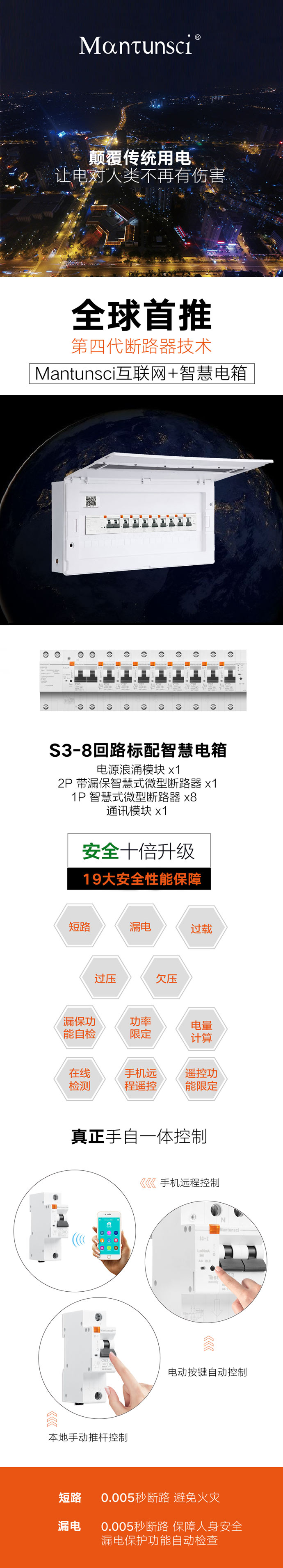 S3-8回路标配智慧电箱