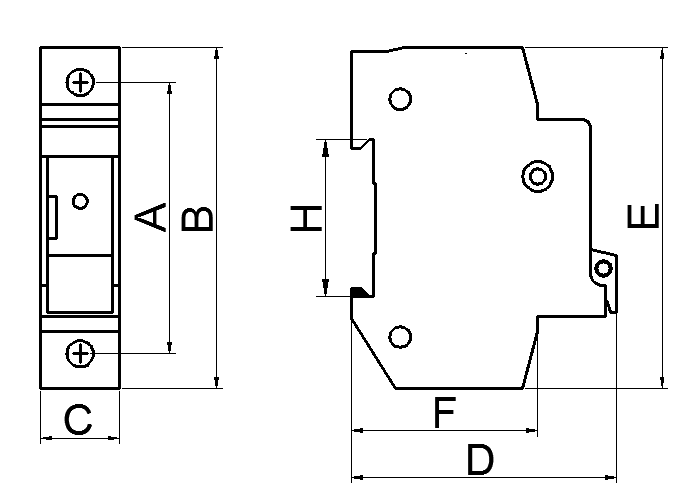 Base of Cylindrical Cap Fuse for Solar PV System Protection