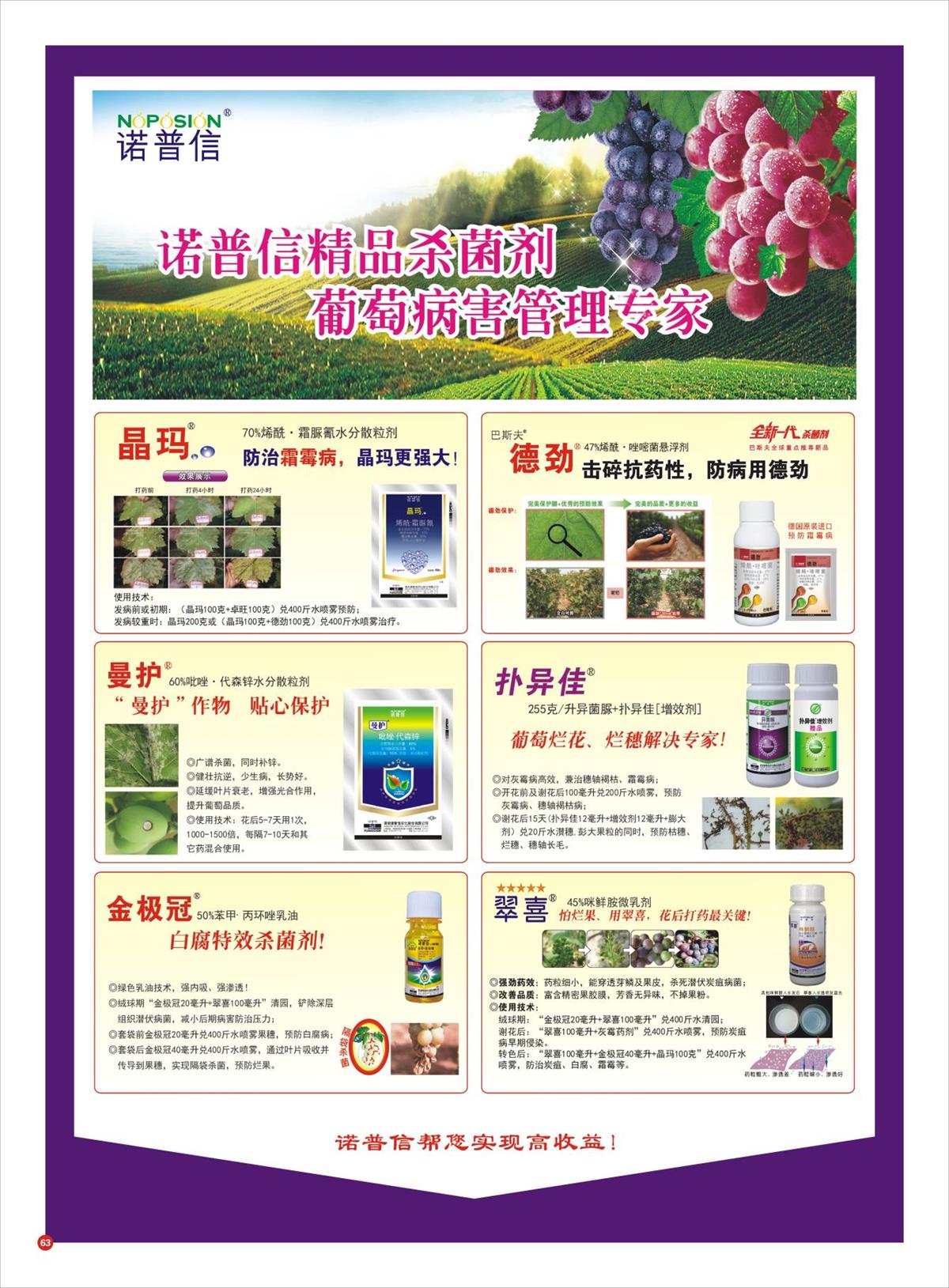 诺普信精品杀菌剂 | 葡萄病害管理专家