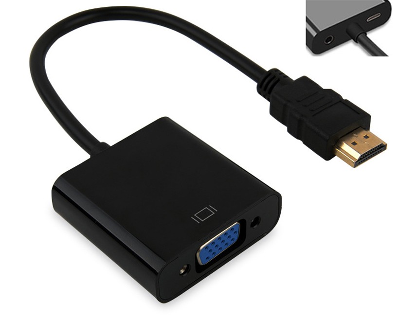 HDMI converter to VGA+audio&power