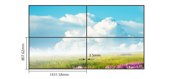 3.5mm65寸液晶拼接屏是目前最大尺寸的工业级液晶显示屏 3.5mm65寸液晶拼接屏是目前最大尺寸的工业级液晶显示屏