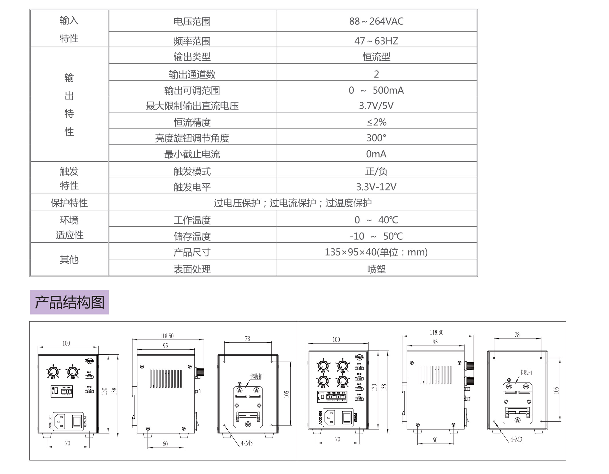 点光源恒流电源