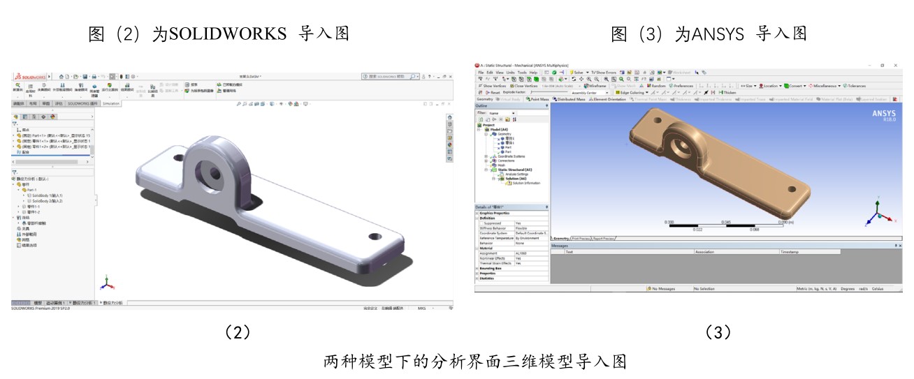  基于静强度条件下SOLIDWORKS Simulation 与ANSYS对比分析