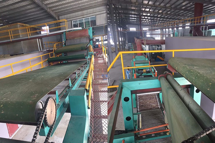 Rock wool production line application
